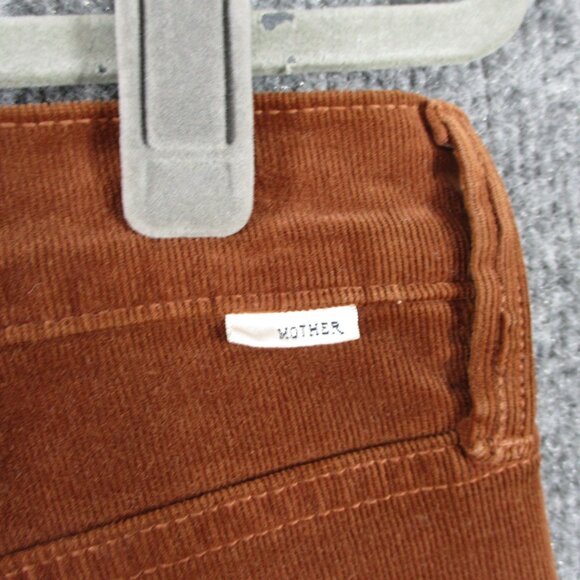 Mother Corduroy TOMCAT ANKLE Pants Women 30 Friar Brown Button Fly Stretch 31x28 - Picture 5 of 16